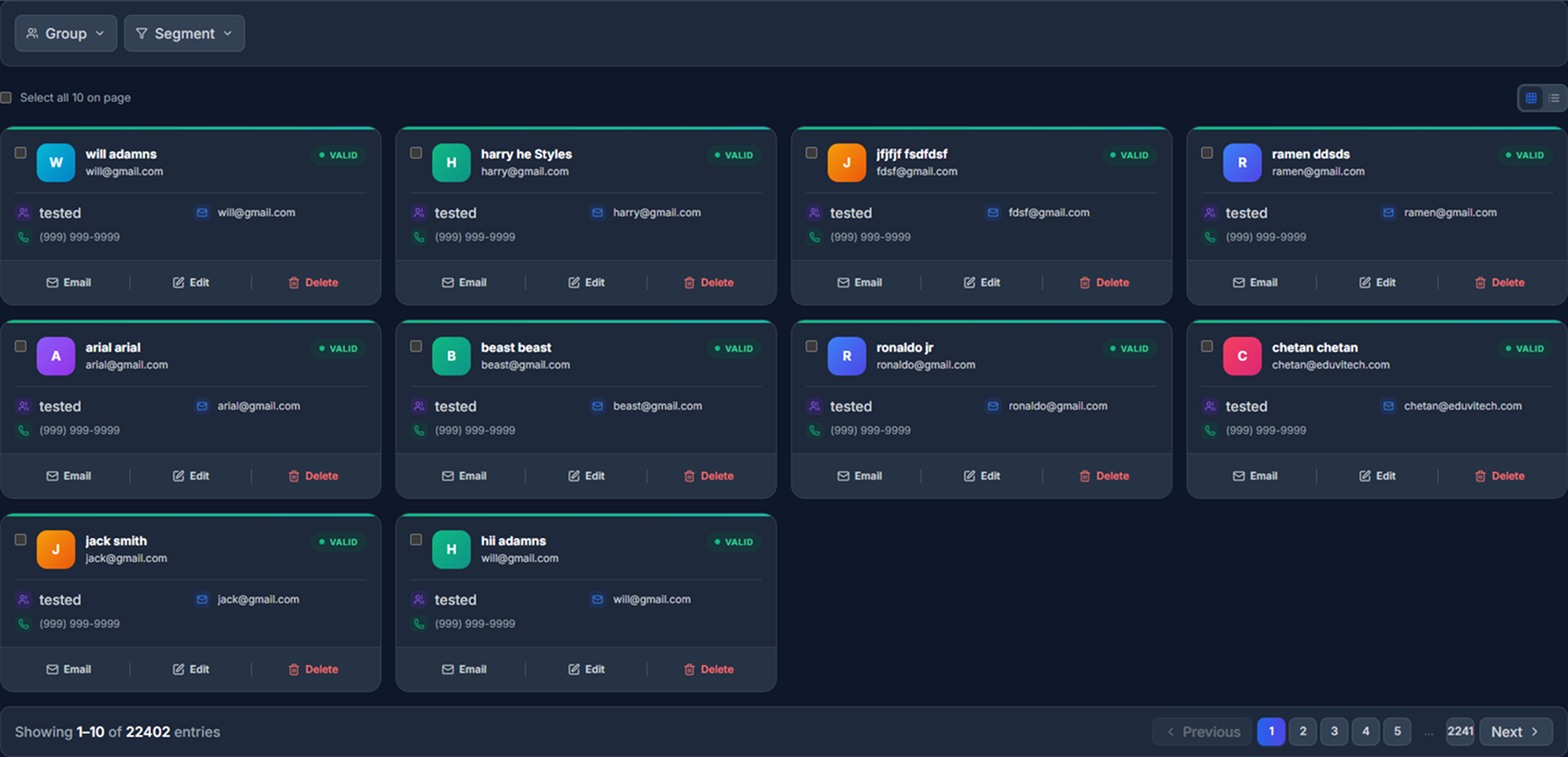Leads Management Dashboard